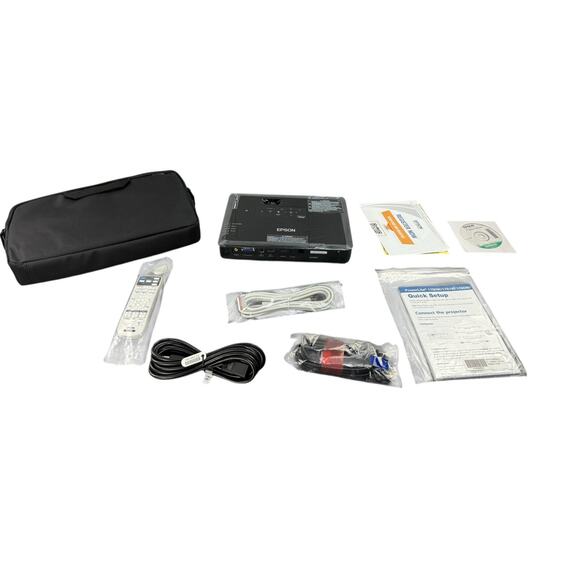 New in Box Epson Powellite 1781W Multimedia Projector HDMI w/Remote - Picture 1 of 6